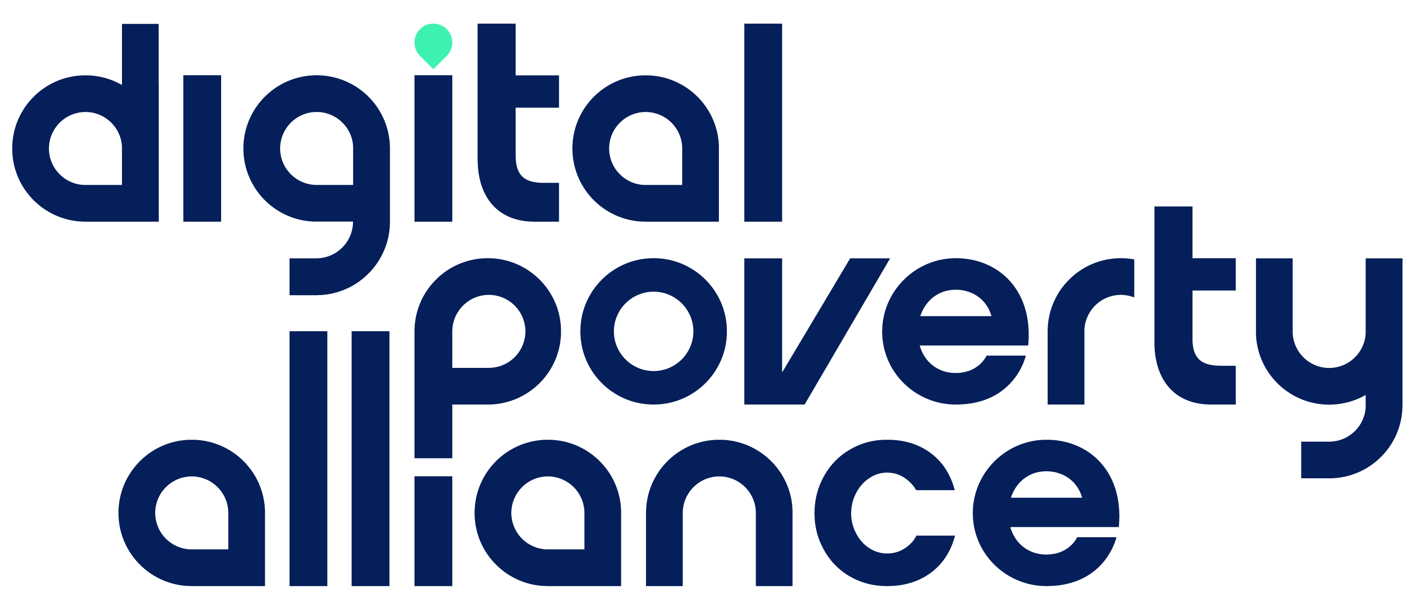 The text reads 'Digital Poverty Alliance' in black font.